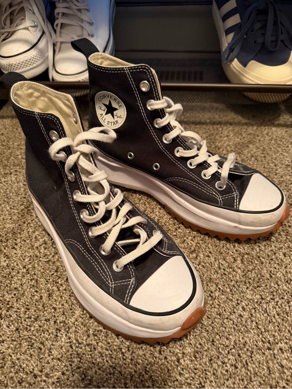 Converse Chuck Taylor High Top Sneakers in Black & White